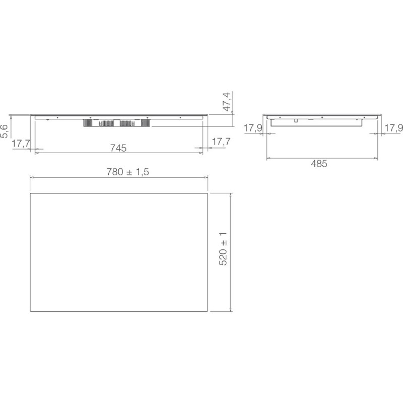 Варильна поверхня Elica RATIO 804 PLUS CONNECT BL