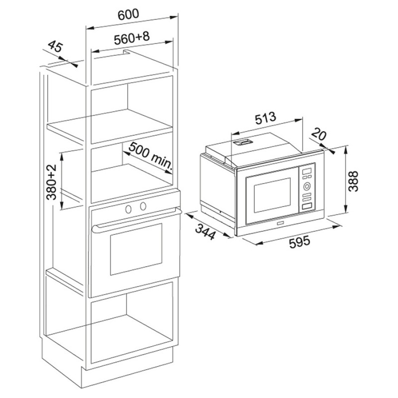 Микроволновая печь Franke Smart FMW 20 SMP G XS (131.0574.627)