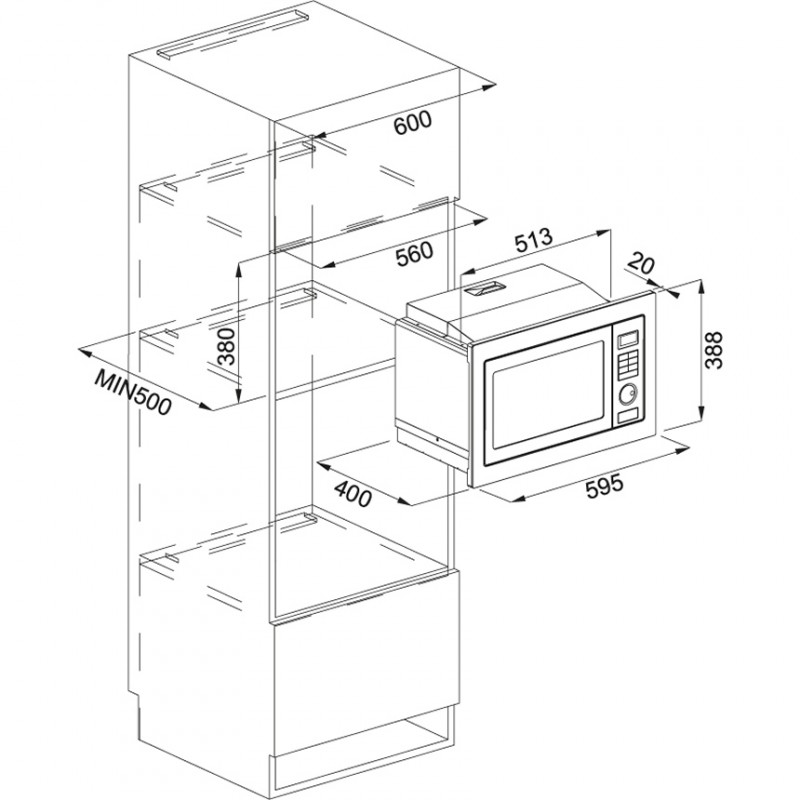 Микроволновая печь Franke Crystal FMW 250 CR2 G BK (131.0391.304)