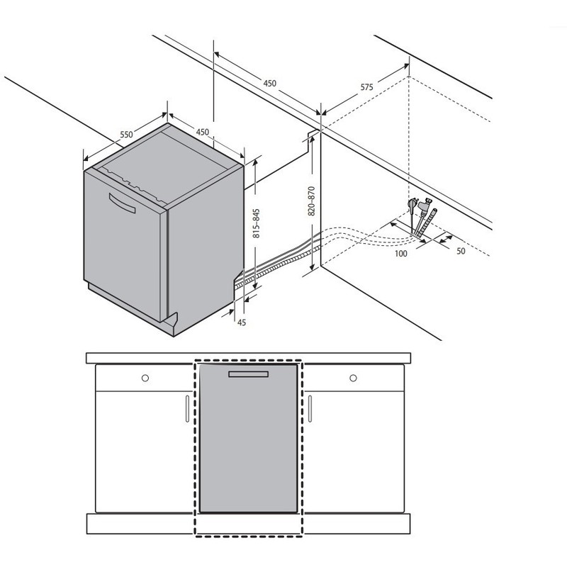 Посудомоечная машина Samsung DW50R4040BB/WT