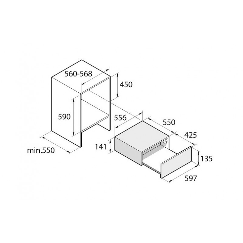 Шафа для підігріву посуду Asko ODW8128GG