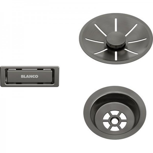 Набір декоративних елементів Blanco C-overflow та InFino® (206900) сатинова темна сталь