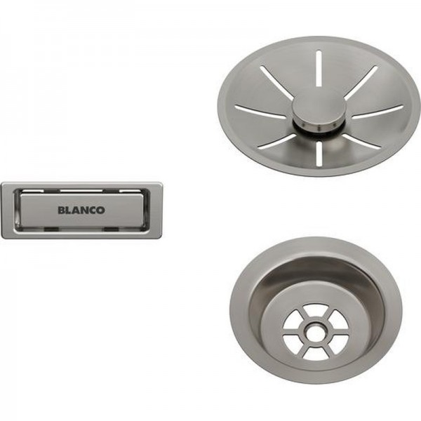 Набір декоративних елементів Blanco C-overflow та InFino® (207406) сатинова платина