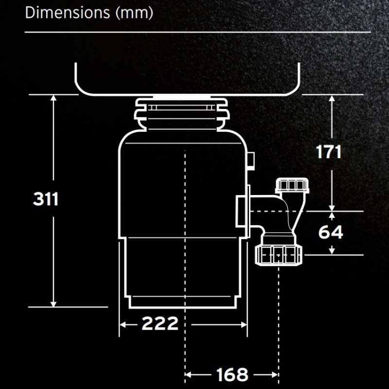 Подрібнювач відходів In-Sink-Erator Model Evolution 150