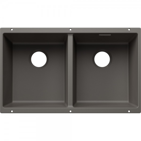 Кухонна мийка Blanco SUBLINE 350/350-U SILGRANIT (527827) темна скеля