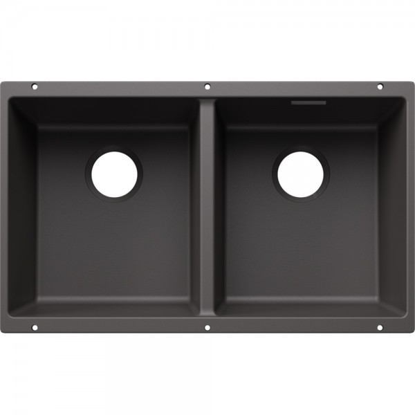Кухонна мийка Blanco SUBLINE 350/350-U SILGRANIT (527830) вулканічний сірий