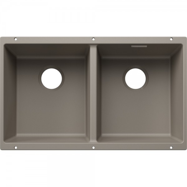 Кухонна мийка Blanco SUBLINE 350/350-U SILGRANIT (527833) сірий беж