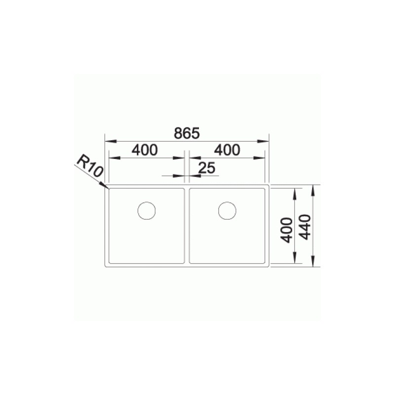 Кухонная мойка Blanco CLARON 400/400-IF (521617)
