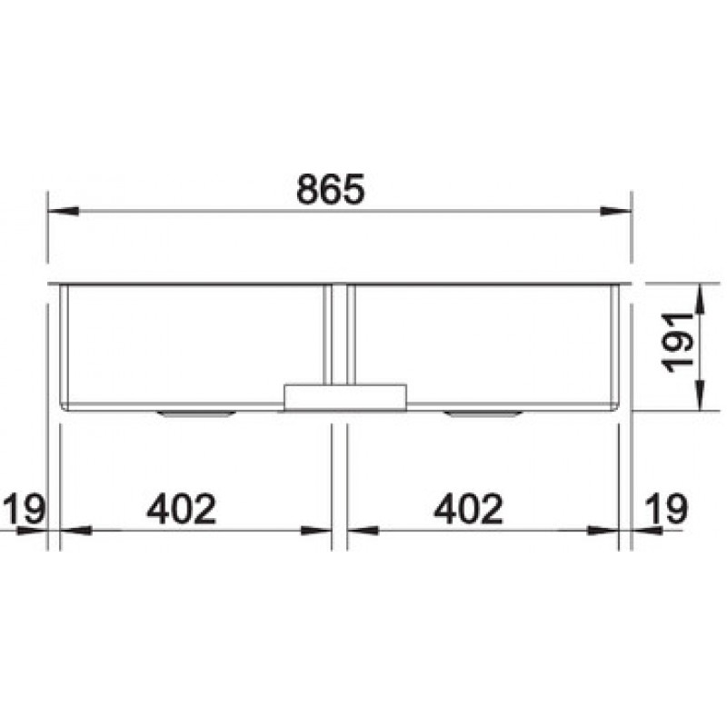 Кухонная мойка Blanco CLARON 400/400-IF (521617)