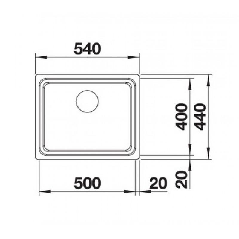 Кухонная мойка Blanco ETAGON 500-IF (521840)
