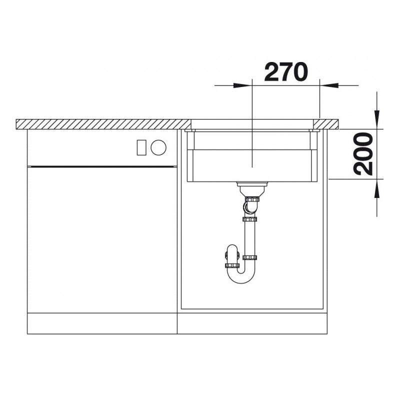 Кухонная мойка Blanco ETAGON 500-U (525149) глянцевый белый