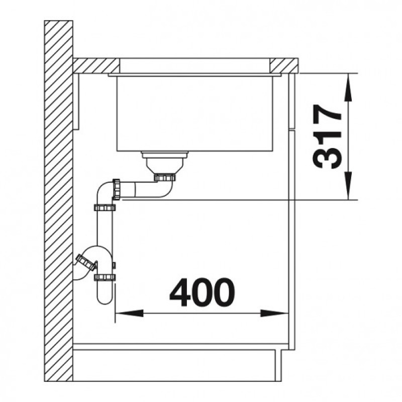 Кухонная мойка Blanco ETAGON 700-U (527261) вулканический серый