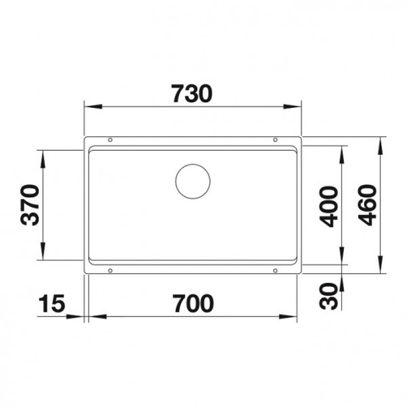 Кухонная мойка Blanco ETAGON 700-U (525891) чёрный