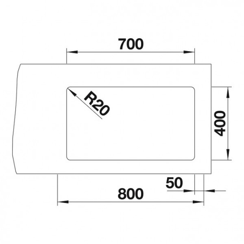 Кухонная мойка Blanco ETAGON 700-U (525891) чёрный