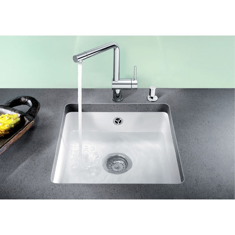 Кухонная мойка Blanco SUBLINE 375-U (516035) глянцевый белый