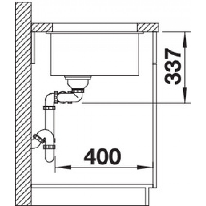 Кухонна мийка Blanco SUBLINE 480/320-U (527168) ніжний білий