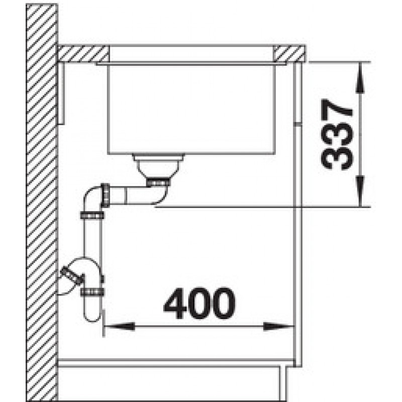 Кухонна мийка Blanco SUBLINE 800-U (523145) білий
