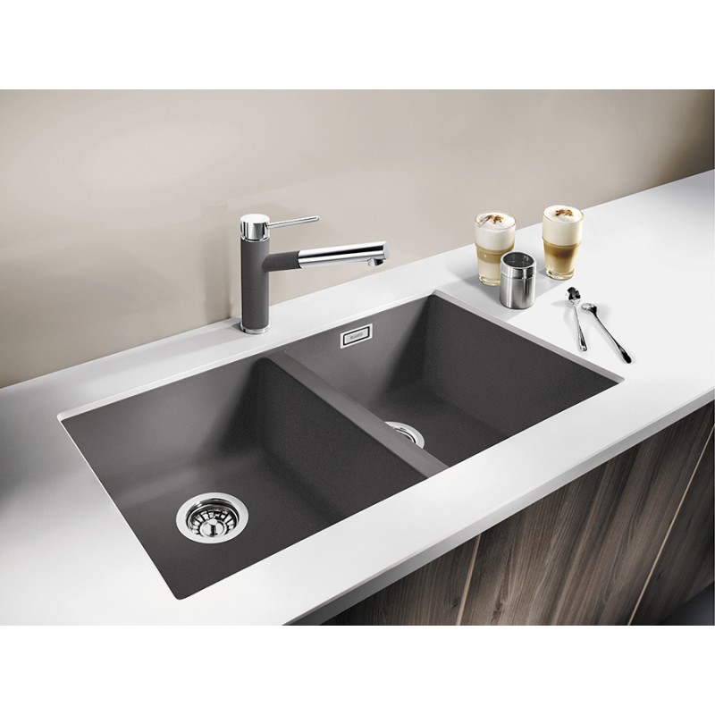 Кухонна мийка Blanco SUBLINE 350/350-U (525987) чорний