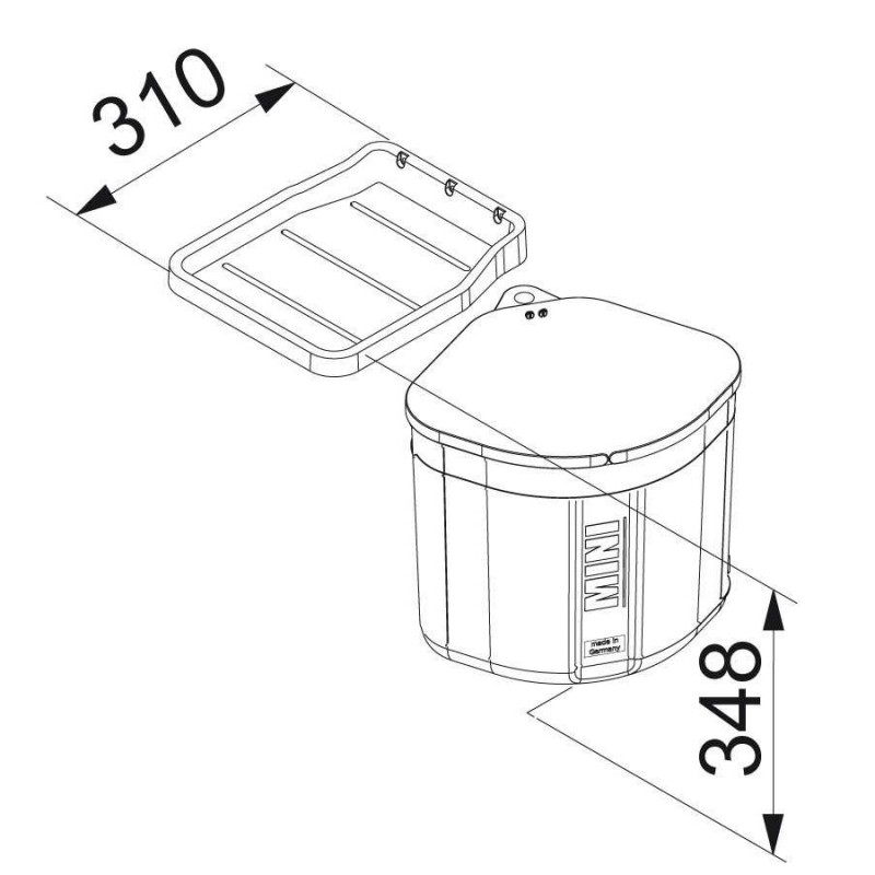 Система сортування відходів Franke Mini (121.0176.518)