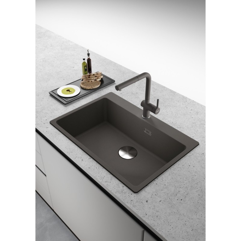 Кухонный смеситель Franke Active L Pull Out (115.0721.464) серый сланец