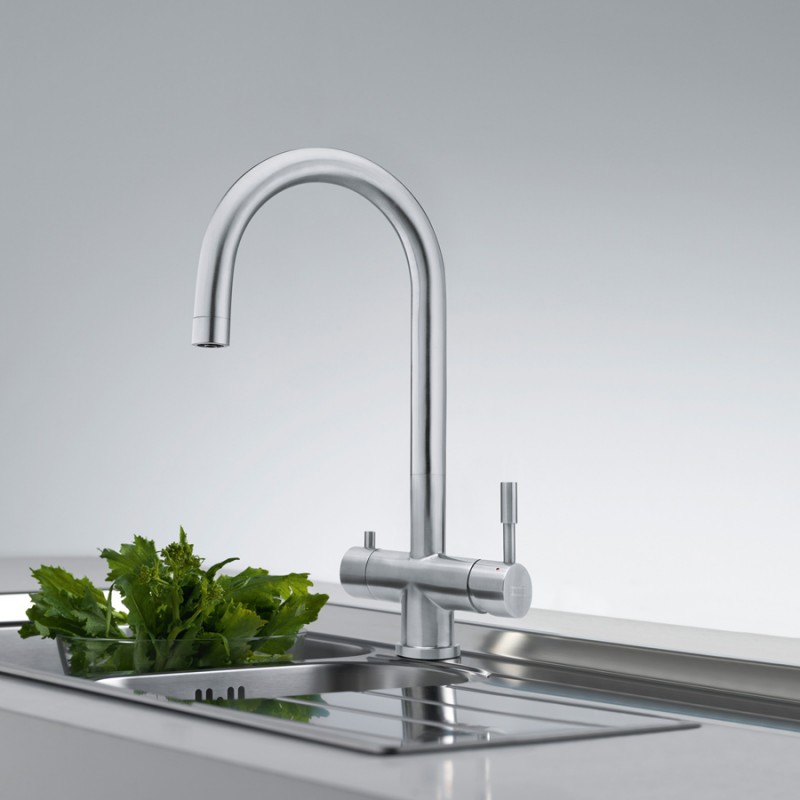 Кухонный смеситель Franke Eos Clear Water (120.0179.979) нерж. сталь