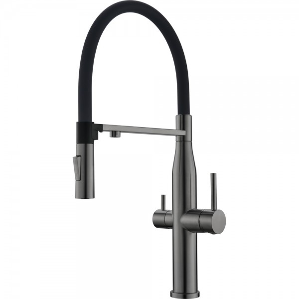 Кухонный смеситель Interline Lixio Neo MIX PVD Grafit