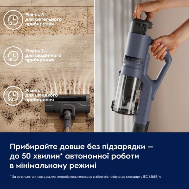 Акумуляторний пилосос «2 в 1» Electrolux EP51AH18DG