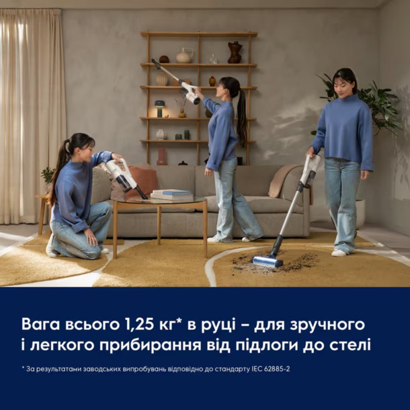 Акумуляторний пилосос «2 в 1» Electrolux EP51AH18SW