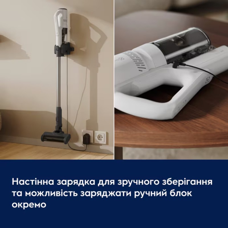 Акумуляторний пилосос «2 в 1» Electrolux EP51AH18SW