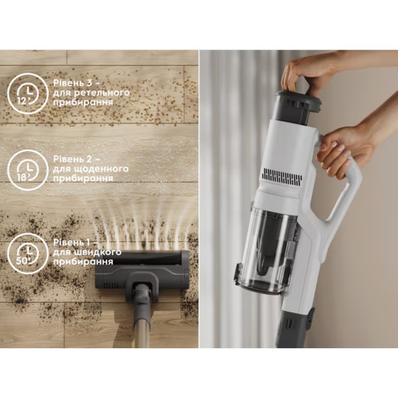 Акумуляторний пилосос «2 в 1» Electrolux EP51AH18SW