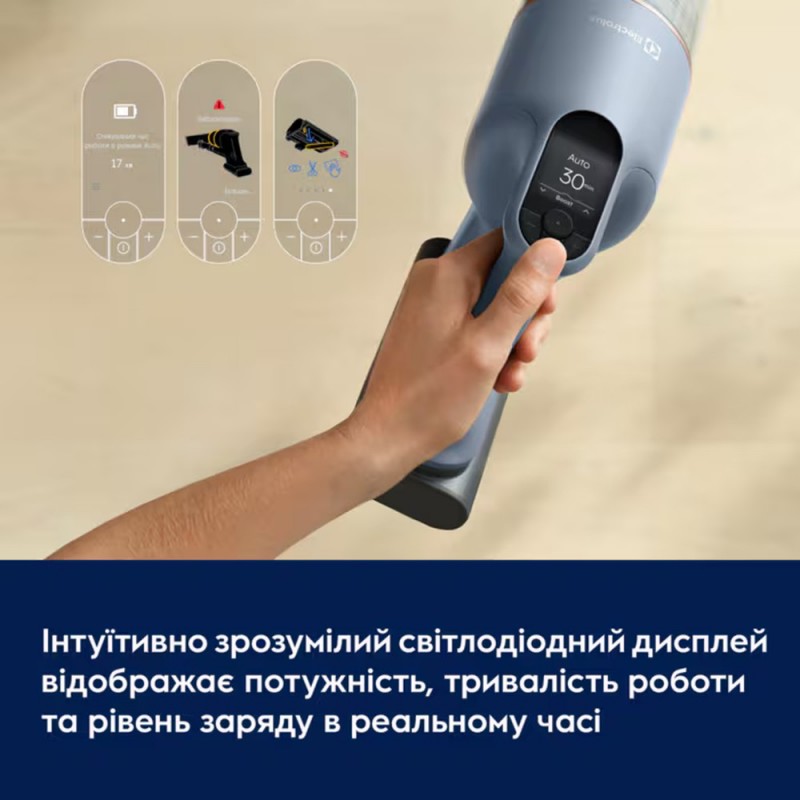 Аккумуляторный пылесос «2 в 1» Electrolux EP91B21WET