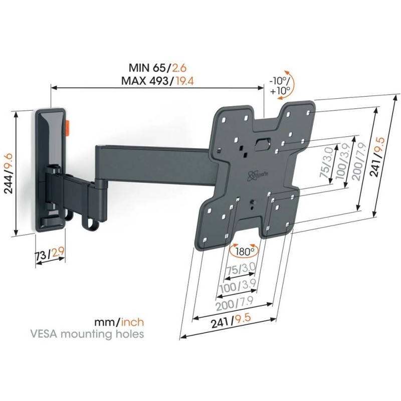 Кріплення для телевізора Vogels TVM 3243 Black